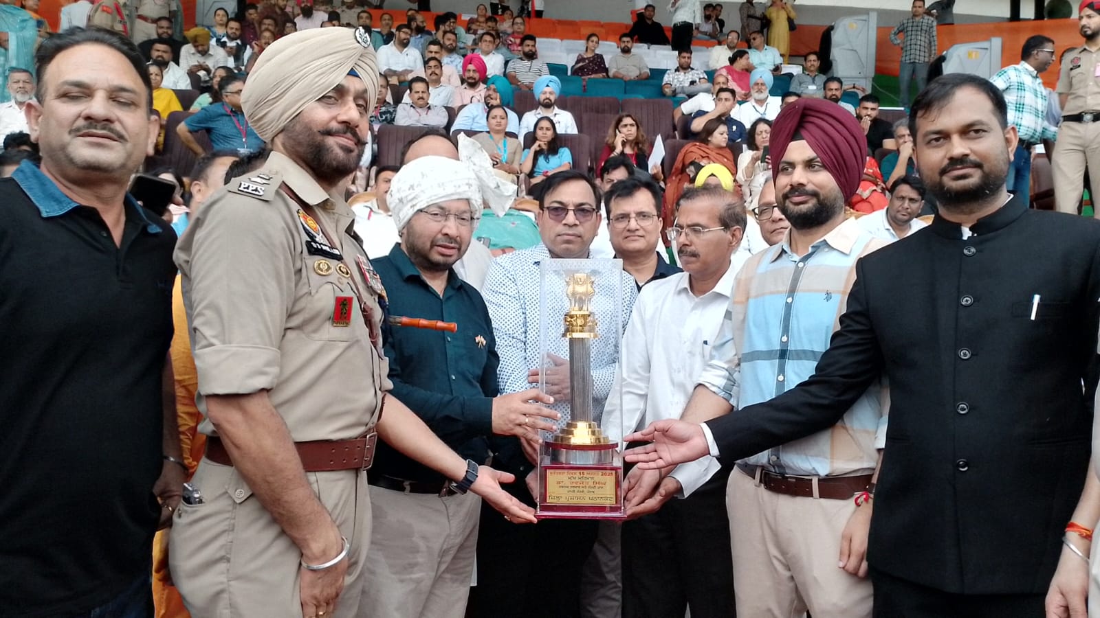 Dr. Ravjot Singh hoists tricolour at Multipurpose Sports Stadium Pathankot