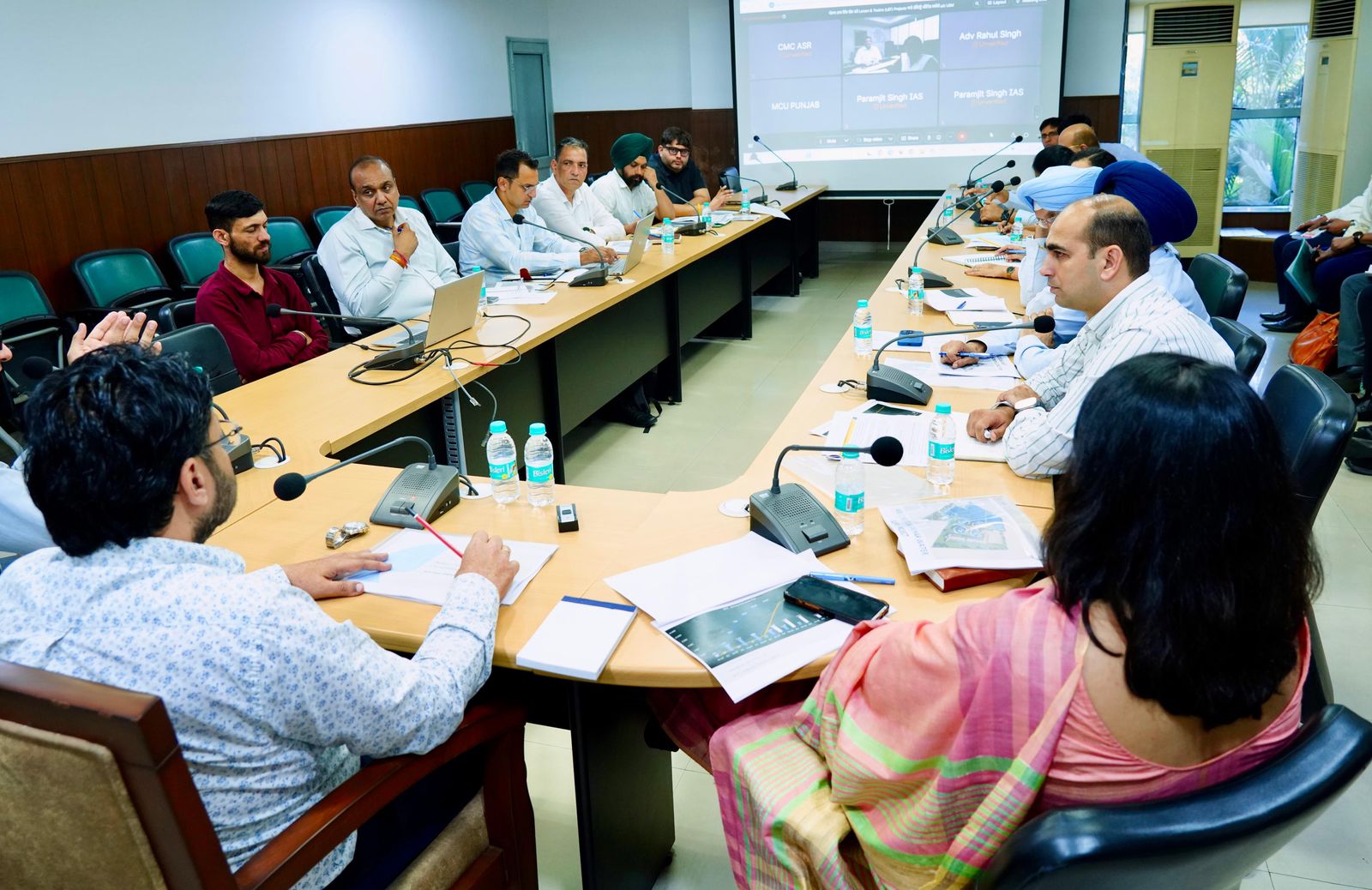DR. RAVJOT SINGH REVIEWS PROGRESS OF WATER SUPPLY PROJECTS BY M/S L&T IN AMRITSAR, JALANDHAR AND PATIALA