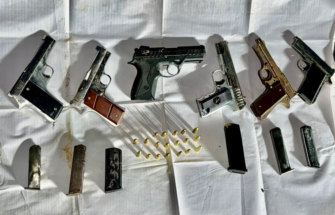 TWO OPERATIVES OF BAMBIHA GANG HELD WITH SIX PISTOLS FROM BARNALA