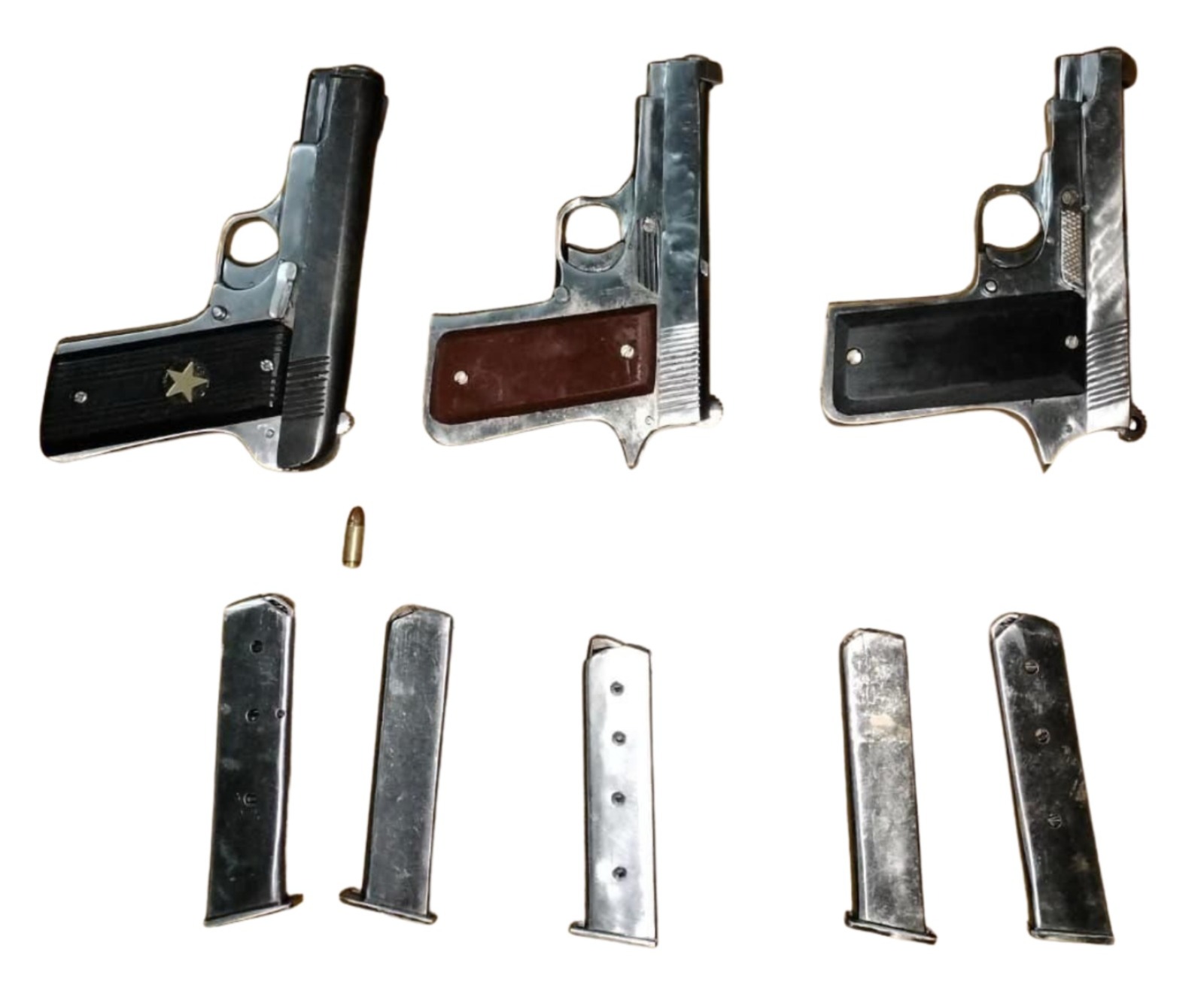 TWO MORE OPERATIVES OF GANGSTERS GURDEV JASSAL AND GURLAL ALIAS GULLU HELD IN GURDASPUR; THREE PISTOLS RECOVERED
