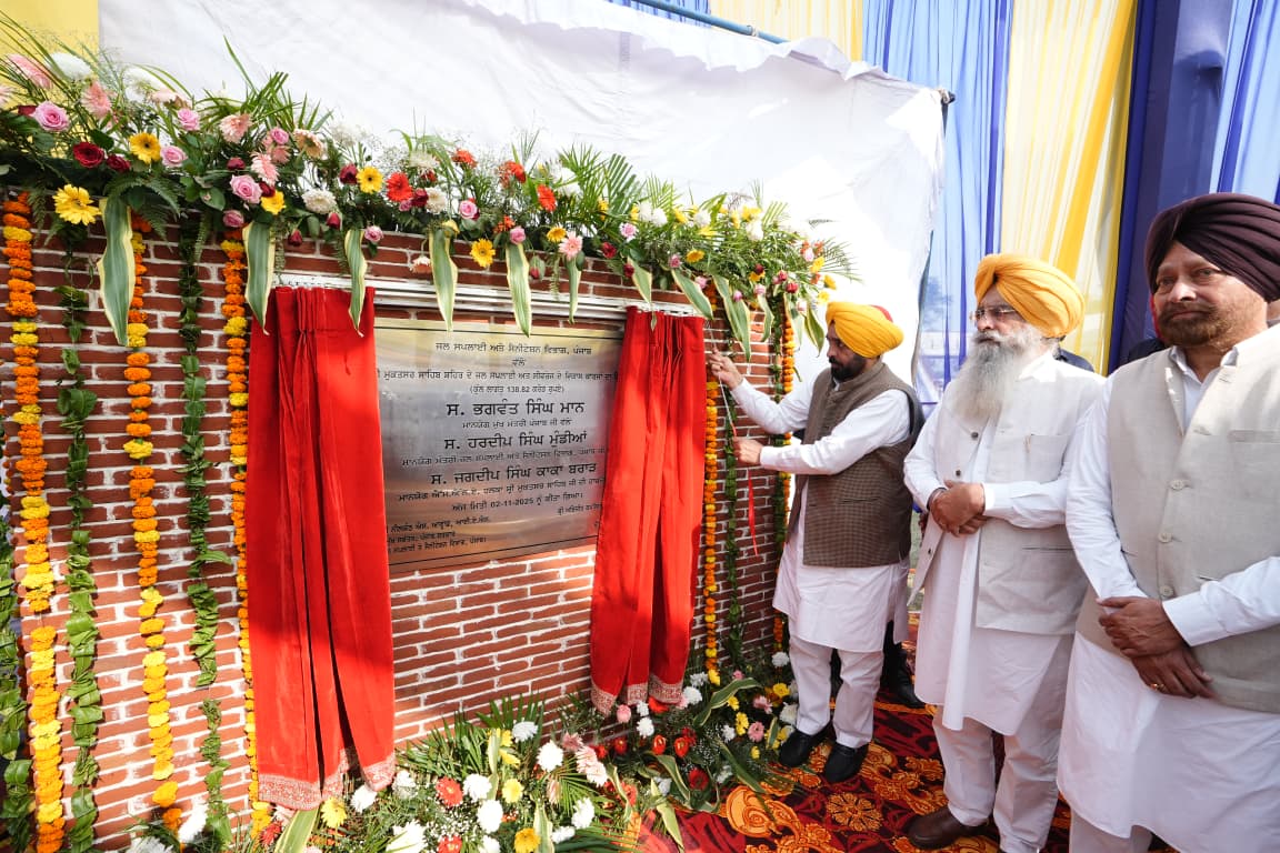 CM’S BONANZA TO RESIDENTS OF SRI MUKTSAR SAHIB, LAYS FOUNDATION STONE OF PROJECTS WORTH RS 138.82 CRORE