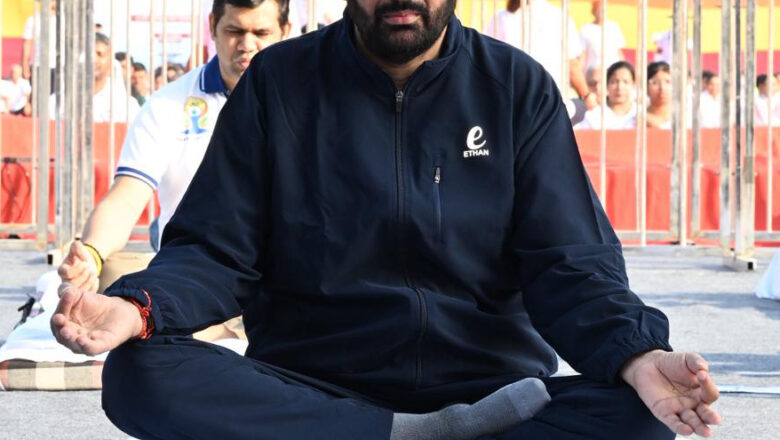 ਮੁੱਖ ਮੰਤਰੀ ਸ੍ਰੀ ਨਾਇਬ ਸਿੰਘ ਸੈਣੀ ਨੇ ਗੁਰੂਗ੍ਰਾਮ ਤੋਂ ਕੌਮਾਂਤਰੀ ਯੋਗ ਦਿਵਸ-2026 ਦੇ ਉਪਲਕਸ਼ ਵਿੱਚ ਆਯੋਜਿਤ ਸੂਬਾ ਪੱਧਰੀ ਯੋਗ ਅਭਿਆਸ ਮੁਹਿੰਮ ਦਾ ਕੀਤਾ ਸ਼ੁਭਾਰੰਭ