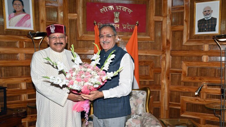 उत्तराखंड के पर्यटन मंत्री ने राज्यपाल से की भेंट