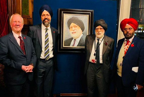First time in UK Parl – Sikh MP’s portrait installed alongside British Kings, Queens’ portraits