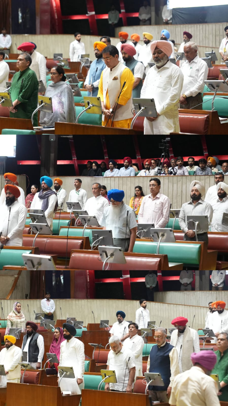 PUNJAB VIDHAN SABHA PAYS TRIBUTES TO DEPARTED SOULS