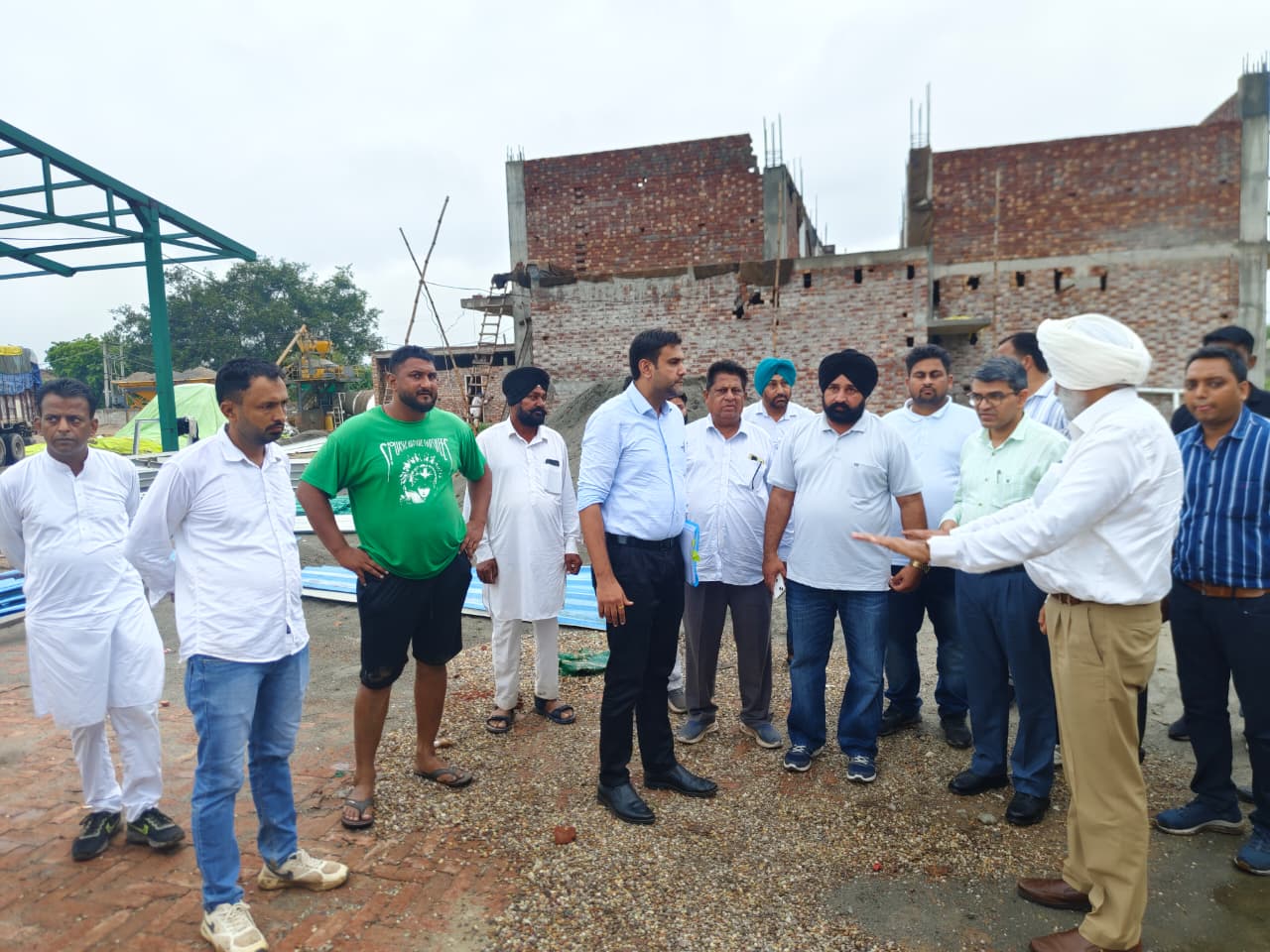 Punjab Mandi Board Secretary Inspects Ongoing Development Works in Sangrur District