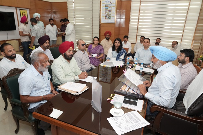 Finance Minister Harpal Singh Cheema Engages with Employee Unions to Address Concerns