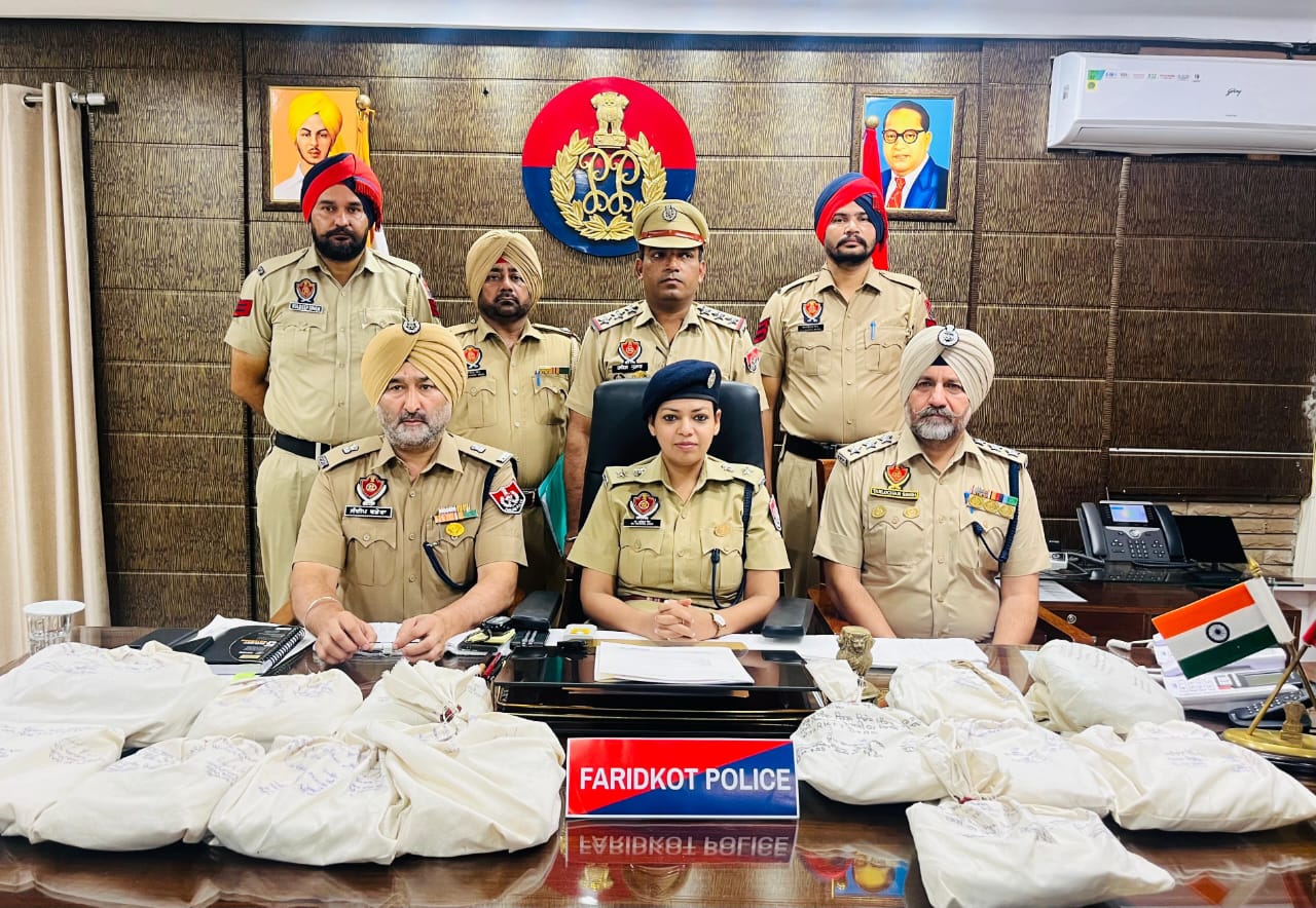 PAK-BACKED DRUG SMUGGLING CARTEL BUSTED IN FARIDKOT; TWO HELD WITH 12.1KG HEROIN