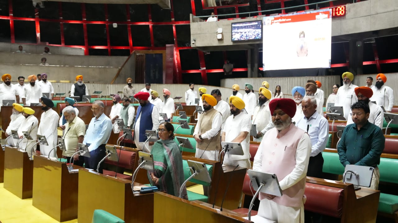 PUNJAB VIDHAN SABHA PAYS TRIBUTES TO 59 CITIZENS LOST LIVES IN DEVASTATING FLOODS