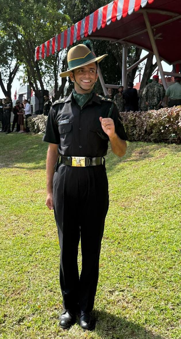 PATHANKOT’S DEEPIT SHARMA COMMISSIONED AS LIEUTENANT IN INDIA ARMY