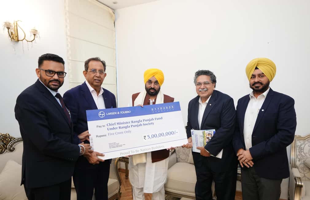 L&T CONTRIBUTES RS 5 CRORE FOR CHARDIKALA MISSION