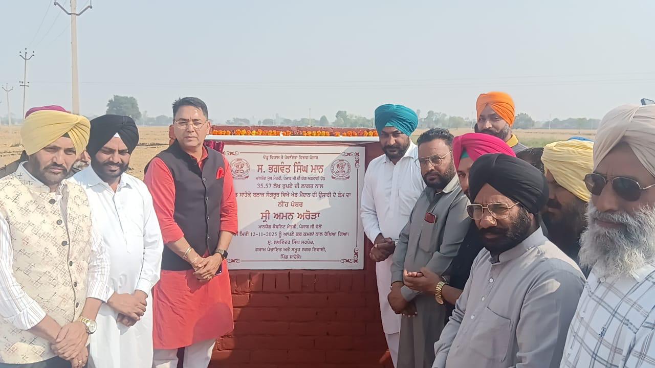 3,100 VILLAGES IN PUNJAB TO GET SPORTS STADIUMS WORTH ₹1,100-CR: AMAN ARORA