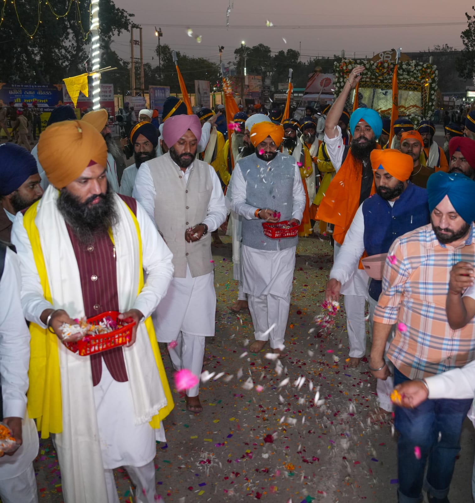 Sri Anandpur Sahib sky resonates with ‘Bole so Nihal, Sat Sri Akal’ as Nagar Kirtans converge on holy city