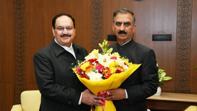 ਮੁੱਖ ਮੰਤਰੀ ਨੇ ਕੇਂਦਰੀ ਸਿਹਤ ਮੰਤਰੀ ਨਾਲ ਕੀਤੀ ਮੁਲਾਕਾਤ
