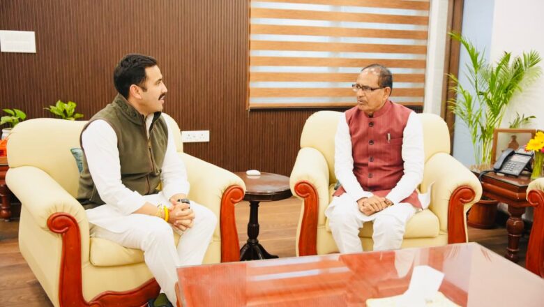 लोक निर्माण मंत्री ने शिवराज सिंह चौहान से की भेंट