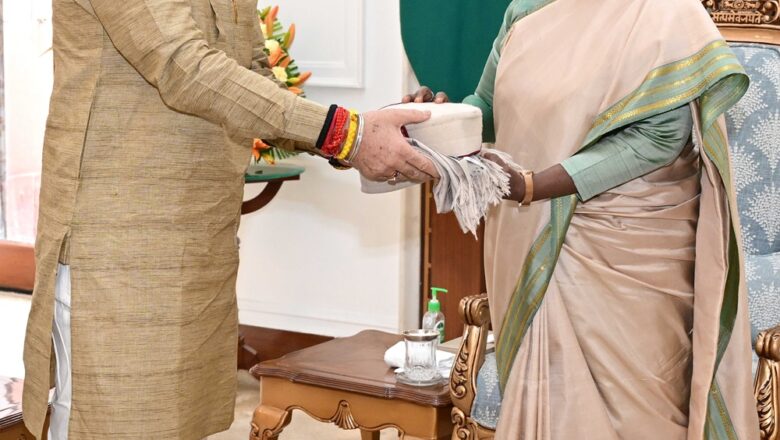 राज्यपाल कविन्द्र गुप्ता ने राष्ट्रपति द्रौपदी मुर्मु से भेंट की