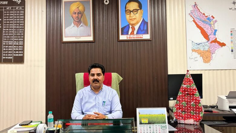 ਡਾ. ਵਿਨੈ ਕੁਮਾਰ ਨੇ ਮੁੱਖ ਖੇਤੀਬਾੜੀ ਅਫ਼ਸਰ ਰੂਪਨਗਰ ਵਜੋਂ ਸੰਭਾਲਿਆ ਅਹੁਦਾ