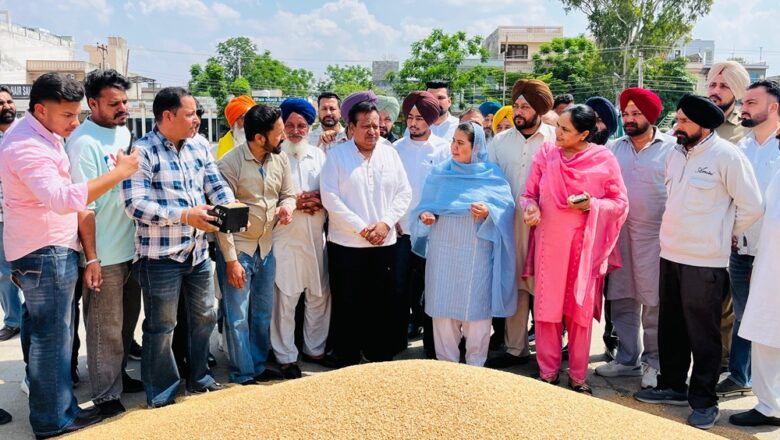 ਵਿਧਾਇਕ ਸ੍ਰੀਮਤੀ ਨਰਿੰਦਰ ਕੌਰ ਭਰਾਜ ਨੇ ਅਨਾਜ ਮੰਡੀ ਭਵਾਨੀਗੜ੍ਹ ਵਿਖੇ ਕਣਕ ਦੀ ਖਰੀਦ ਕਰਵਾਈ ਸ਼ੁਰੂ