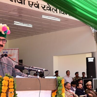 राज्य स्तरीय हिमाचल दिवस अवसर पर मुख्यमंत्री ने फहराया राष्ट्रीय ध्वज