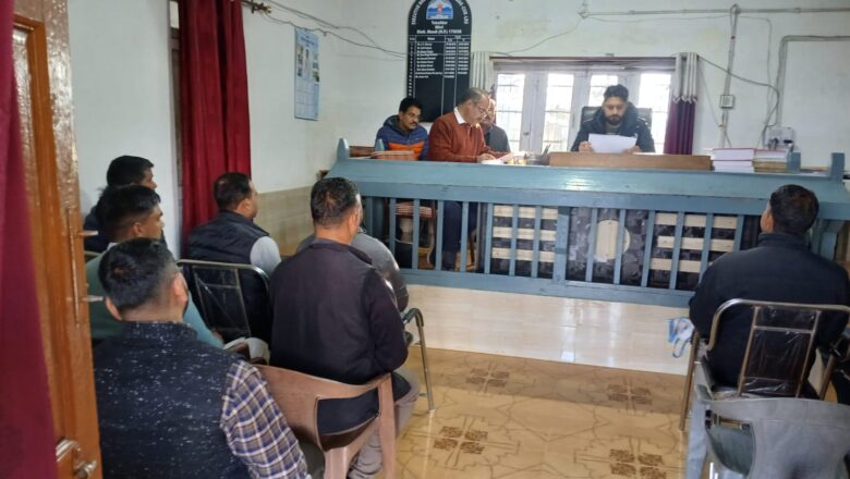 उपायुक्त ने किया निहरी तहसील का औचक निरीक्षण, 30 अप्रैल तक लंबित मामलों के निपटारे के दिए निर्देश