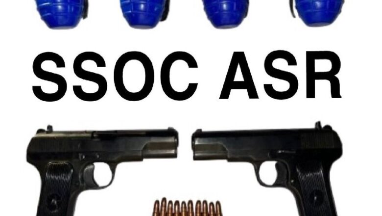 ਆਈ.ਐਸ.ਆਈ ਦੀ ਹਮਾਇਤ ਵਾਲੇ ਸਰਹੱਦ ਪਾਰ ਦੇ ਅੱਤਵਾਦੀ ਮਾਡਿਊਲ ਦਾ ਪਰਦਾਫਾਸ਼; ਚਾਰ ਹੈਂਡ ਗ੍ਰਨੇਡਾਂ ਅਤੇ ਦੋ ਪਿਸਤੌਲਾਂ ਸਮੇਤ ਇੱਕ ਵਿਅਕਤੀ ਅੰਮ੍ਰਿਤਸਰ ਤੋਂ ਗ੍ਰਿਫ਼ਤਾਰ