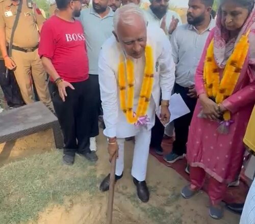 ਕੈਬਨਿਟ ਮੰਤਰੀ ਬਰਿੰਦਰ ਕੁਮਾਰ ਗੋਇਲ ਵੱਲੋਂ ਹਲਕਾ ਲਹਿਰਾ ਵਿੱਚ ਦੋ ਸਟੀਲ ਫੁੱਟ ਬ੍ਰਿਜਾਂ ਦੀ ਸਥਾਪਨਾ ਦੇ ਕੰਮ ਦੀ ਸ਼ੁਰੂਆਤ